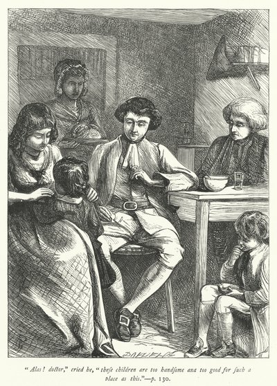 वेकफील्ड के विकर के लिए चित्रण (उत्कीर्णन) द्वारा जॉर्ज जॉन पिनवेल