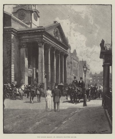 लंदन का मौसम, सेंट जॉर्ज, हनोवर स्क्वायर द्वारा George L. Seymour