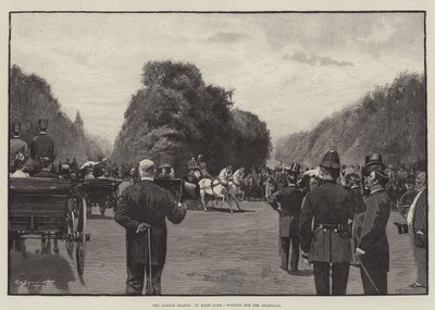 लंदन सीज़न, हाइड पार्क में, शहजादा के लिए इंतजार कर रहा था द्वारा George L. Seymour