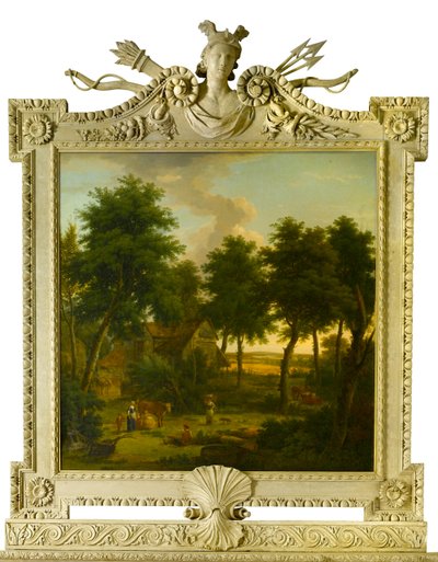 लैंडस्केप विथ फिगर, 1757 द्वारा जॉर्ज लैम्बर्ट