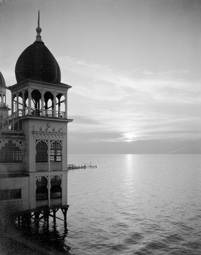 साल्टेयर - सूर्यास्त, c.1920-25 द्वारा जॉर्ज लिटल बीम