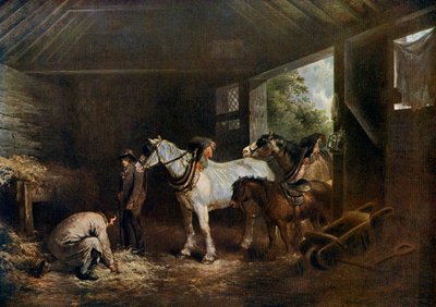द इनसाइड ऑफ द स्टेबल, 1791, 1912। द्वारा जॉर्ज मोरलैंड