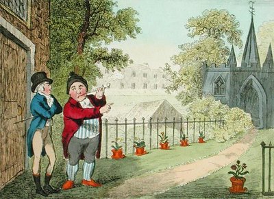 इसहाक क्रुइशांक (1756-सी.1811) द्वारा उकेरा गया एक बगीचा दिखाना, 1796 में प्रकाशित (एक्वाटिंट) द्वारा जॉर्ज माउटर्ड (बाद में) वुडवर्ड