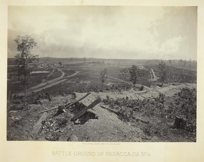 रेसाका का बैटल ग्राउंड, जीए, नंबर 4, 1866। द्वारा जॉर्ज एन। बरनार्ड