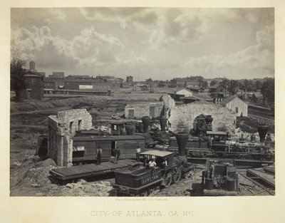 अटलांटा शहर, जीए, नंबर 1, 1866। द्वारा जॉर्ज एन। बरनार्ड