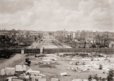 1865 की आग के बाद कोलंबिया, दक्षिण कैरोलिना, संयुक्त राज्य अमेरिका (बी / डब्ल्यू फोटो) द्वारा जॉर्ज एन। बरनार्ड