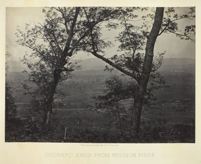 मिशन रिज से ऑर्चर्ड नॉब, 186466। द्वारा जॉर्ज एन। बरनार्ड