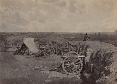 रिबेल वर्क्स इन फ्रंट ऑफ अटलांटा, जीए, नंबर 4, 1864। द्वारा जॉर्ज एन। बरनार्ड