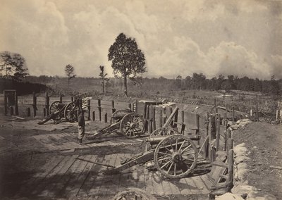 रिबेल वर्क्स इन फ्रंट ऑफ अटलांटा, जॉर्जिया नंबर 2, 1860। द्वारा जॉर्ज एन। बरनार्ड