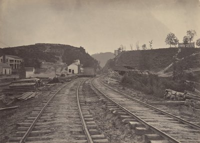 द अल्लाटून पास लुकिंग नॉर्थ, जॉर्जिया, 1860s। द्वारा जॉर्ज एन। बरनार्ड