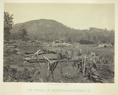 द फ्रंट ऑफ़ केनेसॉ माउंटेन, जीए, 1866। द्वारा जॉर्ज एन। बरनार्ड