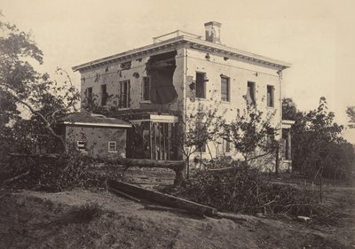 पॉटर हाउस, अटलांटा, 1860 के दशक। द्वारा जॉर्ज एन। बरनार्ड