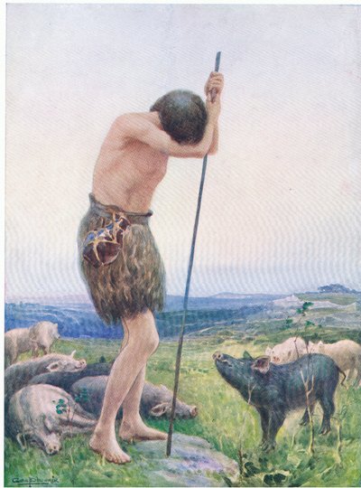 द प्रोडक्गल पुत्र, द बाइबल पिक्चर बुक, थॉमस नेल्सन द्वारा प्रकाशित, c.1950 द्वारा जॉर्ज फीनिक्स