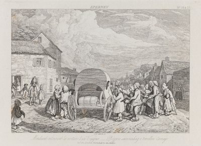 भिखारी, Eperney, c.1821 (नक़्क़ाशी) द्वारा जॉर्ज रॉबर्ट लुईस