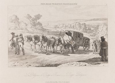 रूपे से डाइपेप, Diligence, ca. 1821 (नक़्क़ाशी) द्वारा जॉर्ज रॉबर्ट लुईस