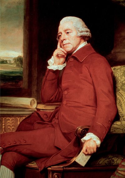 जॉन स्टेनली का पोर्ट्रेट (1712-1786) ब्रिटिश संगीतकार डिटेल। जॉर्ज रोमनी द्वारा पेंटिंग (1734-1802) लंदन नेशनल पोर्ट्रेट गैलरी द्वारा जॉर्ज रोमनी