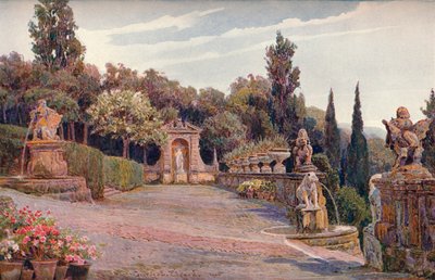 अपर टेरेस, विला इंपीरियल, जेनोआ, 1900 द्वारा जॉर्ज सैमुअल एल्गूड