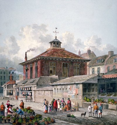 क्लेयर मार्केट, वेस्टमिंस्टर, लंदन, 1815 द्वारा जॉर्ज शेफर्ड