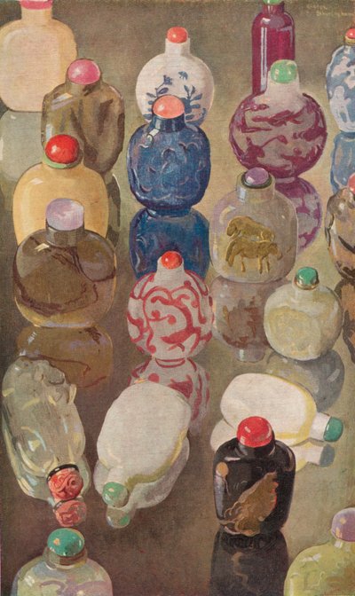 चीनी स्नफ़ बॉटल, c1923। द्वारा जॉर्ज शेरिंघम