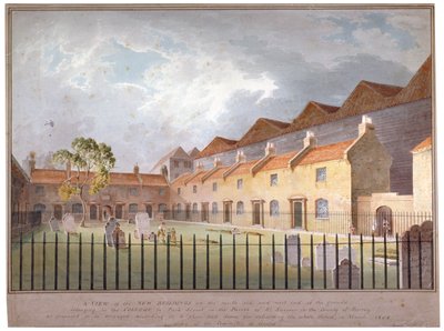 पार्क स्ट्रीट, साउथवार्क, लंदन, 1808 में इमारतों का दृश्य द्वारा जॉर्ज स्मिथ