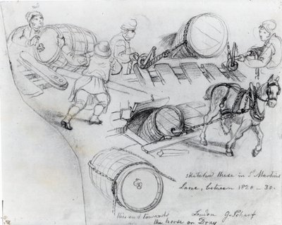 ड्रयमैन एंड हॉर्स, c.1820-30 द्वारा जॉर्ज Snr तीव्र