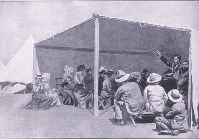 प्रिटोरिया के बाद, बोअर शरणार्थी शिविर में दिव्य सेवा: द हार्सवर्थ ब्रोस लिमिटेड द्वारा प्रकाशित गुरिल्ला युद्ध, 1901 द्वारा जॉर्ज सॉपर