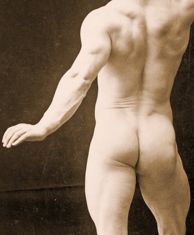 यूजेन सैंडो, शास्त्रीय प्राचीन ग्रीको-रोमन मुद्रा में, DGC 1073442 c.1894 bw फोटो का विवरण द्वारा George Steckel