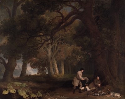 शूटिंग के बाद एक आराम, 1770। द्वारा जॉर्ज स्टब्स