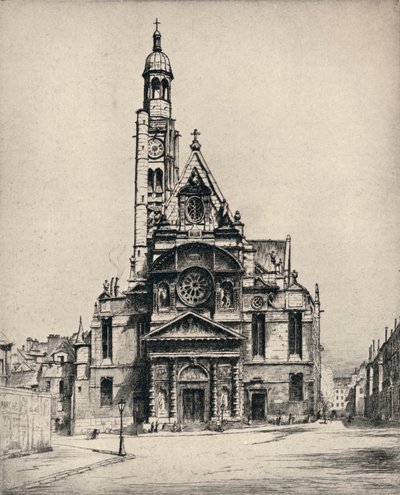 चर्च ऑफ़ सेंट इटियेन-डु-मोंट, 1915 द्वारा जॉर्ज टी प्लोमैन