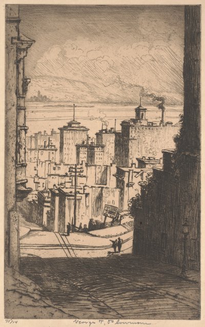 सैन फ्रांसिस्को में, c.1911 (मेजोटोटिन) द्वारा जॉर्ज टेलर प्लोमन