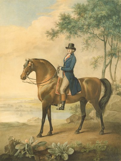 वारेन हेस्टिंग्स अपने अरबी घोड़े पर, 1796 द्वारा George Townley Stubbs