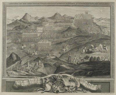 1567 में एडिनबर्ग के पास कारबेरी हिल की लड़ाई सरणी, c.1738 द्वारा जॉर्ज वर्ट्यू