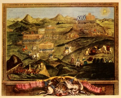 कारबेरी हिल की लड़ाई, 1567, c1742, 1944। द्वारा जॉर्ज वर्ट्यू