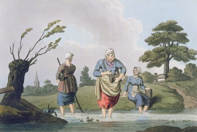 लीच फाइंडर्स, `कॉस्ट्यूम ऑफ यॉर्कशायर &39;से रॉबर्ट हैवेल (1769-1832) द्वारा उत्कीर्ण द्वारा जॉर्ज वाकर