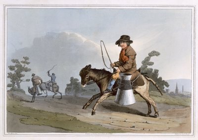 रॉबर्ट हैवेल द्वारा उत्कीर्ण द मिल्क बॉय, 1814 में रॉबिन्सन एंड सोन, लीड्स द्वारा प्रकाशित किया गया द्वारा जॉर्ज वाकर