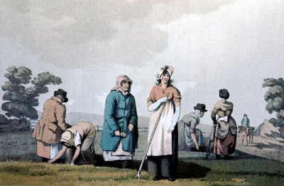 लोकर्स - वीमेन हू वीडेड कॉर्न, 1814 द्वारा सीक्रॉफ्ट के जॉर्ज वॉकर