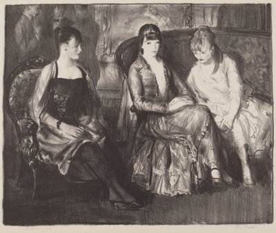 एल्सी, एम्मा और मार्जोरी, दूसरा पत्थर, 1921। द्वारा जॉर्ज वेस्ले बेलोज़