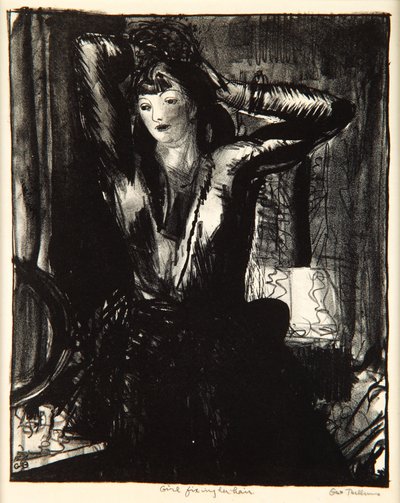 लड़की फिक्सिंग उसके बाल, 1923-24 द्वारा जॉर्ज वेस्ले बेलोज़