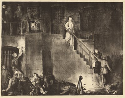 एडिथ कैवेल की हत्या, 1918। द्वारा जॉर्ज वेस्ले बेलोज़