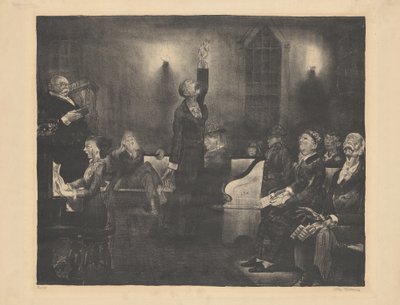प्रार्थना सभा, दूसरा पत्थर, 1916। द्वारा जॉर्ज वेस्ले बेलोज़
