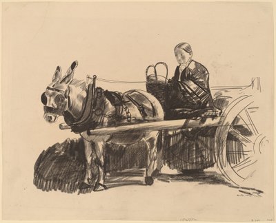 गधा गाड़ी, 1922। द्वारा जॉर्ज वेस्ले बेलोज़