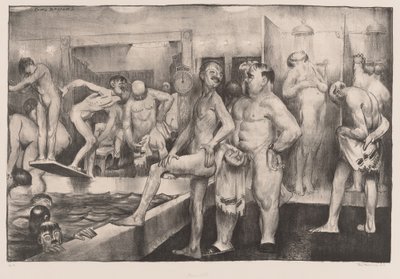 द शावर-बाथ, 1917। द्वारा जॉर्ज वेस्ले बेलोज़