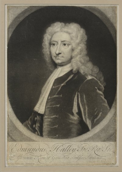 एडमंड हैली, c.1705 (उत्कीर्णन) द्वारा जॉर्ज व्हाइट