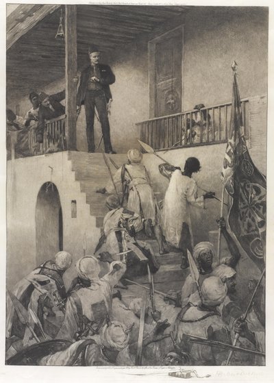 26 जनवरी 1885 को महदी अनुयायियों के हाथों जनरल गॉर्डन की मौत द्वारा जॉर्ज विलियम जॉय