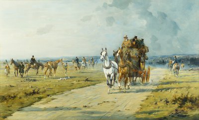 एक भविष्य डर्बी विजेता Marlborough के पास चढ़ाव पर द्वारा जॉर्ज राइट