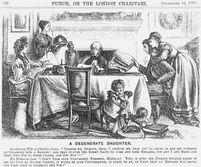 एक पतित बेटी, 1870 द्वारा जॉर्ज डू मौरियर