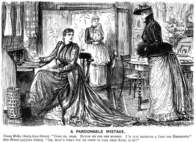 ए परेड मिस्टेक, 1889 द्वारा जॉर्ज डू मौरियर