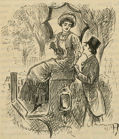 छेड़खानी करना। जॉर्ज डू मौरियर द्वारा चित्रण (1834-1896) 1882 में प्रकाशित हुआ। द्वारा जॉर्ज डू मौरियर
