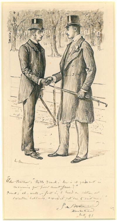 हेलो फ्रैंक !, 1891 द्वारा जॉर्ज डू मौरियर