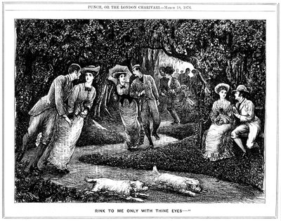 केवल 1876 में मेरी आँखों पर रिंक। द्वारा जॉर्ज डू मौरियर